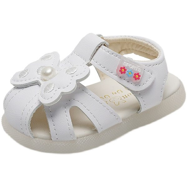 Kahes värvitoonis kleebistega laste vabaaja sandaalid