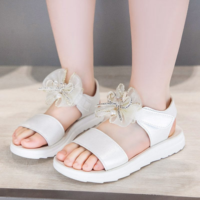 Νέο μοντέλο παιδικά σανδάλια με κορδέλα και πέρλες