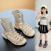 Σανδάλια μοντέρνου ρωμαϊκού στιλ με φερμουάρ