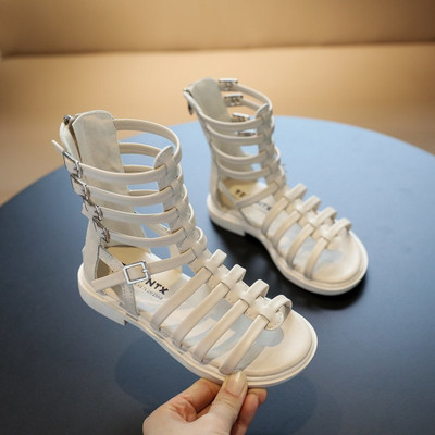 Σανδάλια μοντέρνου ρωμαϊκού στιλ με φερμουάρ