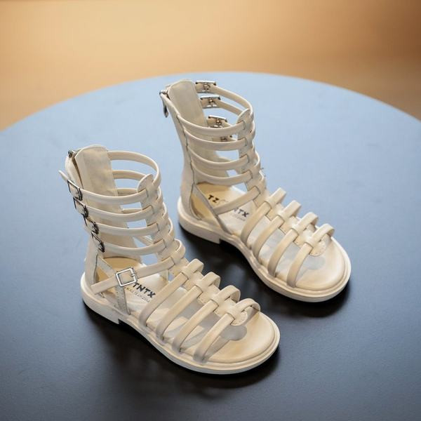 Σανδάλια μοντέρνου ρωμαϊκού στιλ με φερμουάρ