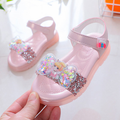 Vabaaja kividega laste sandaalid tüdrukutele