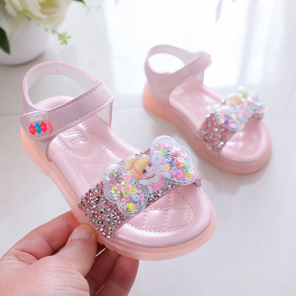 Vabaaja kividega laste sandaalid tüdrukutele