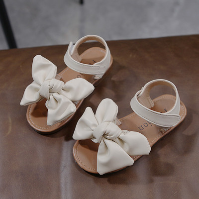 Γυναικεία σανδάλια από οικολογικό δέρμα με κορδέλα και λουράκια βελκρό