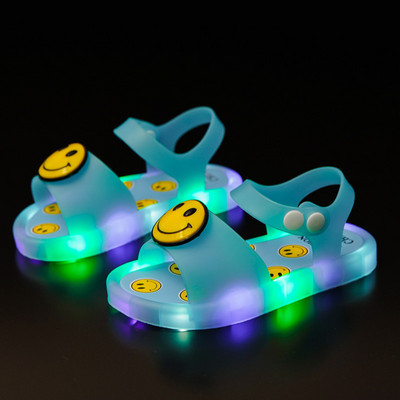 Νέο μοντέλο παιδικά σανδάλια σιλικόνης με φωτεινά πέλματα