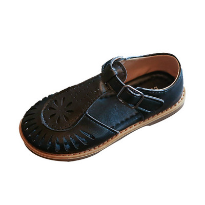 Ādas bērnu sandales meitenēm