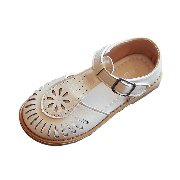 Ādas bērnu sandales meitenēm