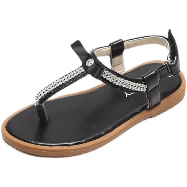 Dječje sandale s čičkom i ukrasnim kamenčićima