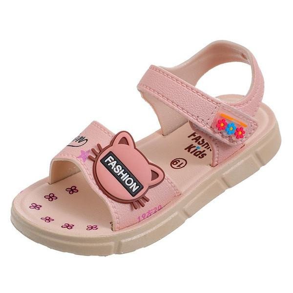 Uus mudel tüdrukute kunstnahast plaastritega sandaalid