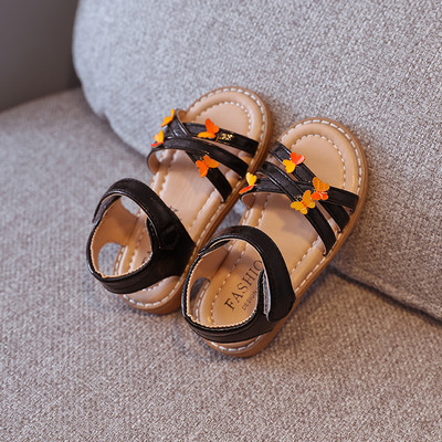 Bērnu sandales ar 3D elementiem trīs krāsās