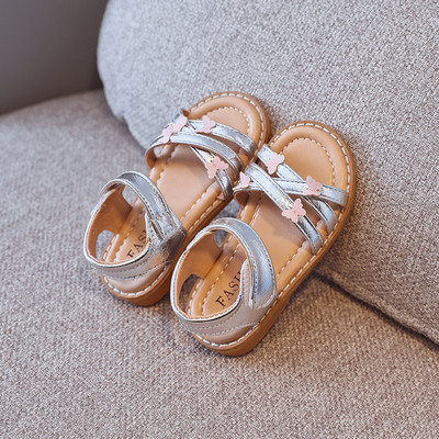 Bērnu sandales ar 3D elementiem trīs krāsās