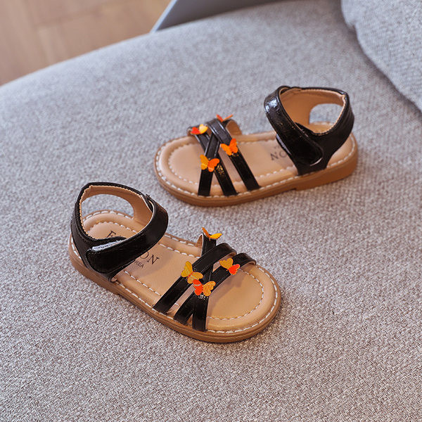 Bērnu sandales ar 3D elementiem trīs krāsās