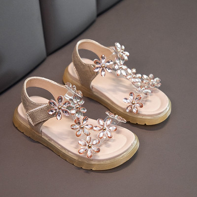 Dječje sandale na čičak i kamenčiće