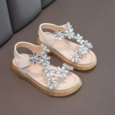 Dječje sandale na čičak i kamenčiće