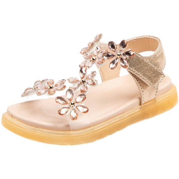 Dječje sandale na čičak i kamenčiće