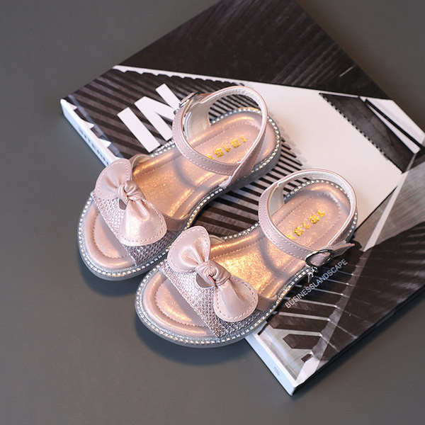 Παιδικά σανδάλια με κορδέλα και διακοσμητικές πέτρες