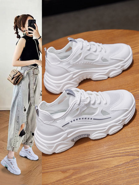 Naiste hingavad tossud 5 cm platvormiga