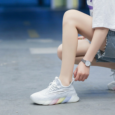 Ženske prozračne tekstilne tenisice s vezicama