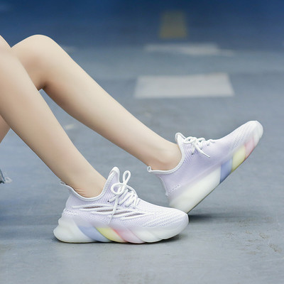 Ženske prozračne tekstilne tenisice s vezicama