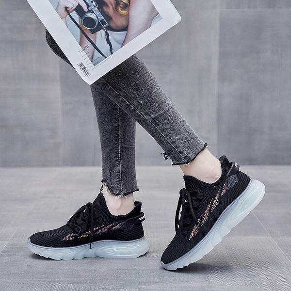 Ženske prozračne tekstilne tenisice s vezicama