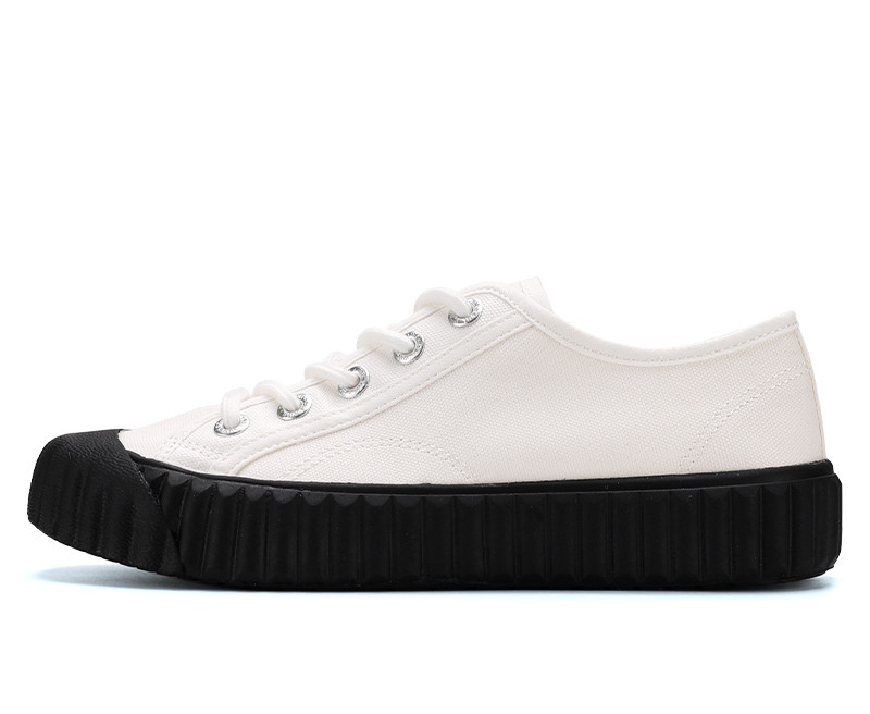 Platnene ženske tenisice s ravnim potplatom