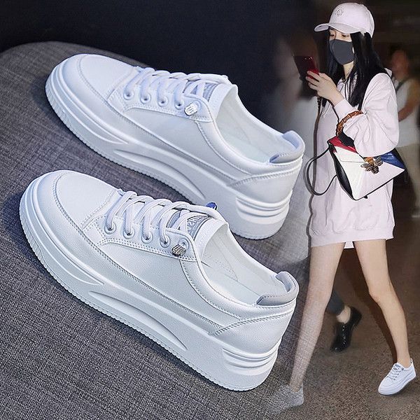 Casual tenisice od eko kože - bijele boje