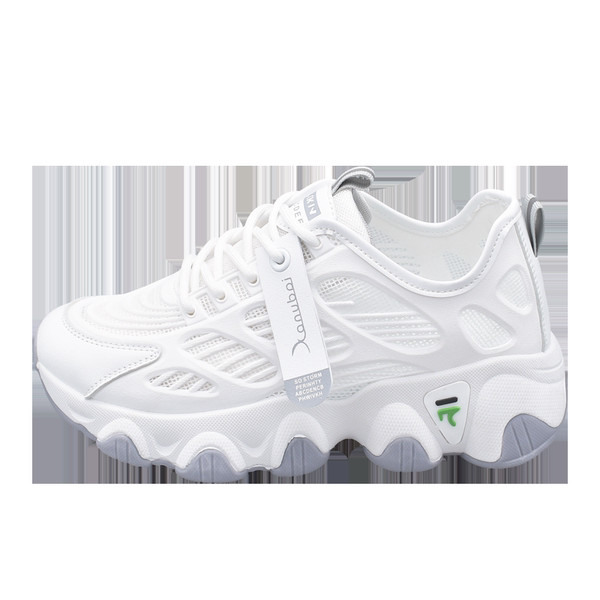 Ženske tenisice od mrežaste tkanine s grubim potplatom