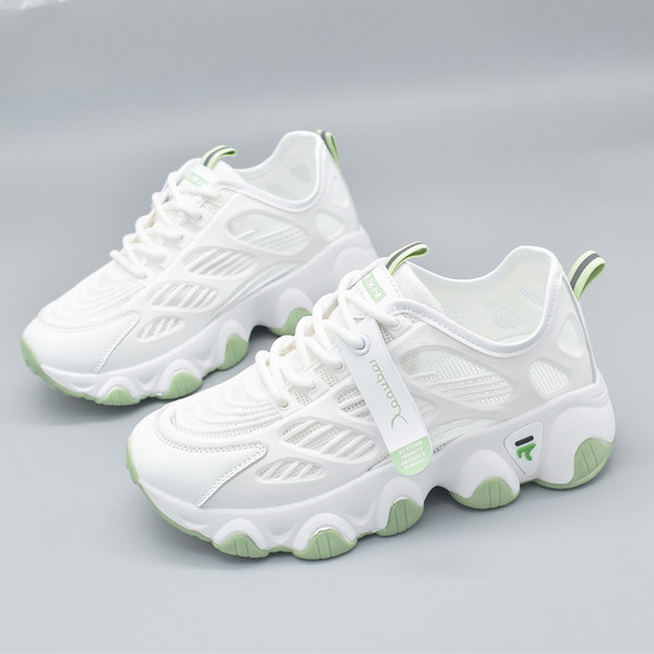 Ženske tenisice od mrežaste tkanine s grubim potplatom