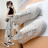 Sieviešu kedas no tekstila ar šņorēm - trīs krāsās