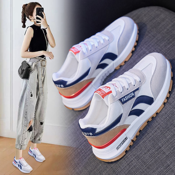 Ženske tenisice s vezicama u crnoj i bijeloj boji