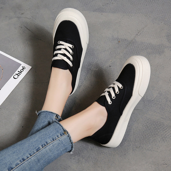 Γυναικεία casual αθληικά παπούτσια στρογγυλεμένο μοντέλο με κορδόνια