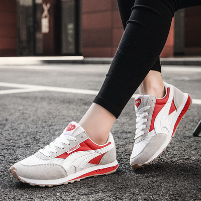 Ženske casual tenisice od eko brušene kože i tkanine