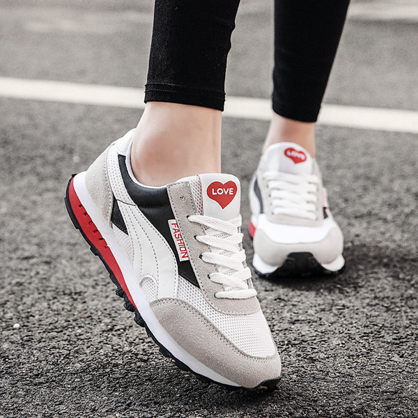 Ženske casual tenisice od eko brušene kože i tkanine