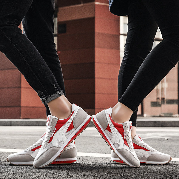 Ženske casual tenisice od eko brušene kože i tkanine