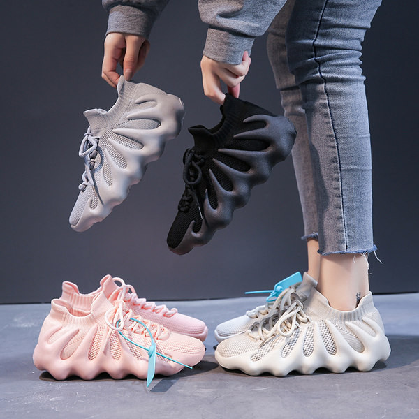 Casual αθλητικά παπούτσια με τραχιά σόλα και κορδόνια για γυναίκες