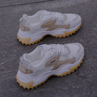 Ženske ljetne tenisice s grubim đonom i vezicama