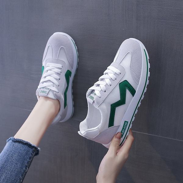 Sieviešu ikdienas kedas no tīklveida auduma un eko zamšādas