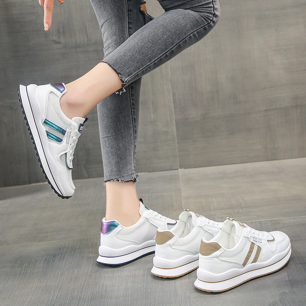 Ženske casual tenisice od eko kože i štofa