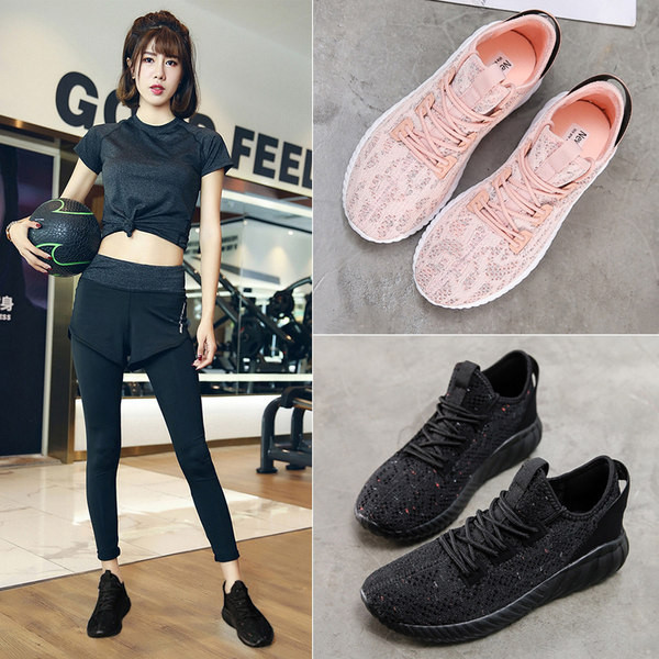 Sieviešu tekstila kedas ar plakanām zolēm un šņorēm četrās krāsās