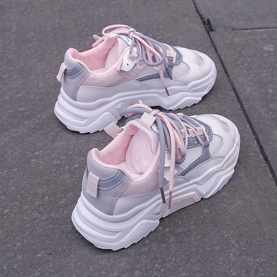 Ikdienas elpojošas sporta kedas ar raupju zoli sievietēm