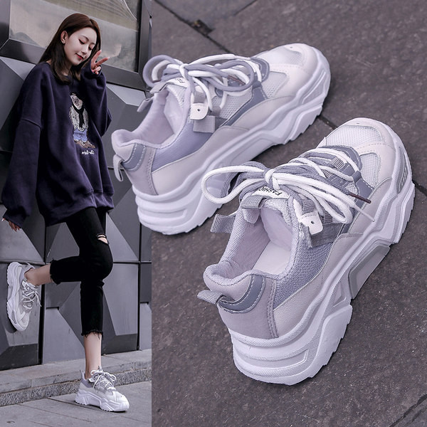 Ikdienas elpojošas sporta kedas ar raupju zoli sievietēm