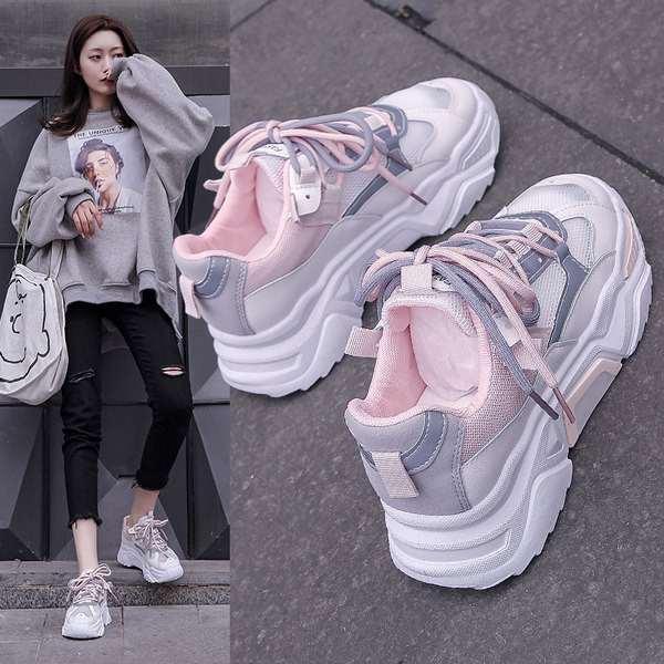 Ikdienas elpojošas sporta kedas ar raupju zoli sievietēm