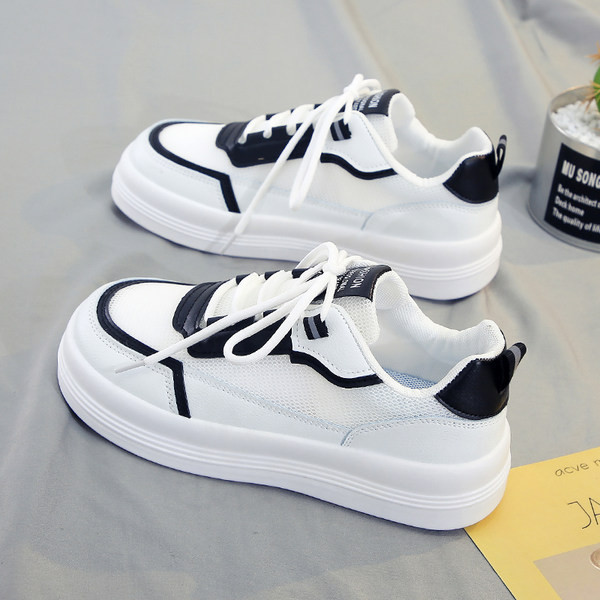 Lamedate taldade ja paeltega valge ja musta värvi naiste tossude uus mudel