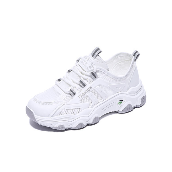 Ženske tenisice od umjetne kože s mrežicom