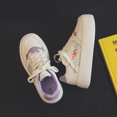 Bērnu ikdienas kedas ar saitēm un krāsainu uzrakstu