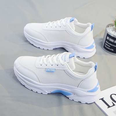 Αναπνεύσιμα γυναικεία πάνινα παπούτσια με κορδόνια σε δύο χρώματα