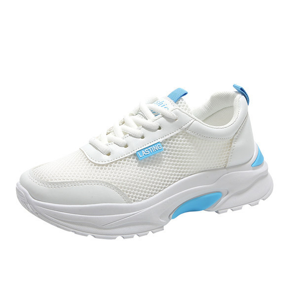 Αναπνεύσιμα γυναικεία πάνινα παπούτσια με κορδόνια σε δύο χρώματα