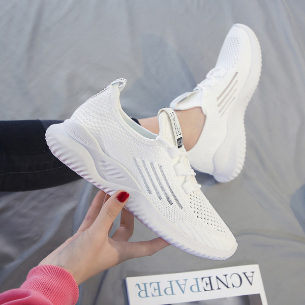 Νέο μοντέλο αναπνεύσιμα αθλητικά γυναικεία παπούτσια Casual   με κορδόνια σε διάφορα χρώματα