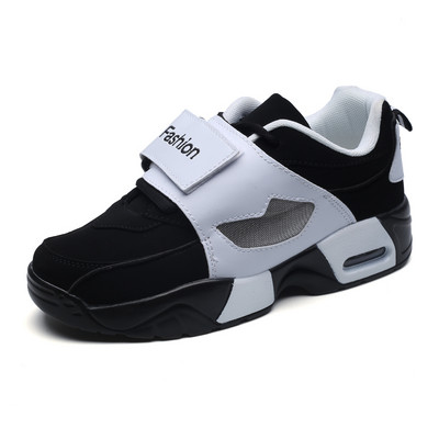 Γυναικεία αθλητικά πάνινα παπούτσια με κορδόνια και στερέση βελκρό 