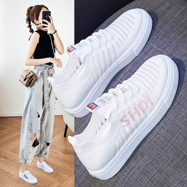 Novi model ženskih platnenih tenisica sa natpisom i vezicama